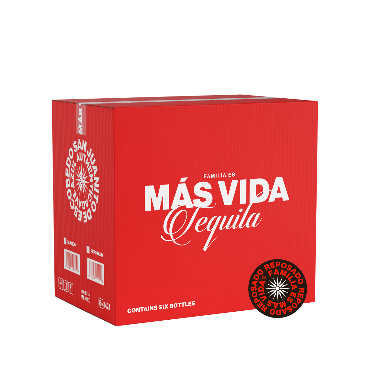 Reposado Más Vida Tequila 750ml Case