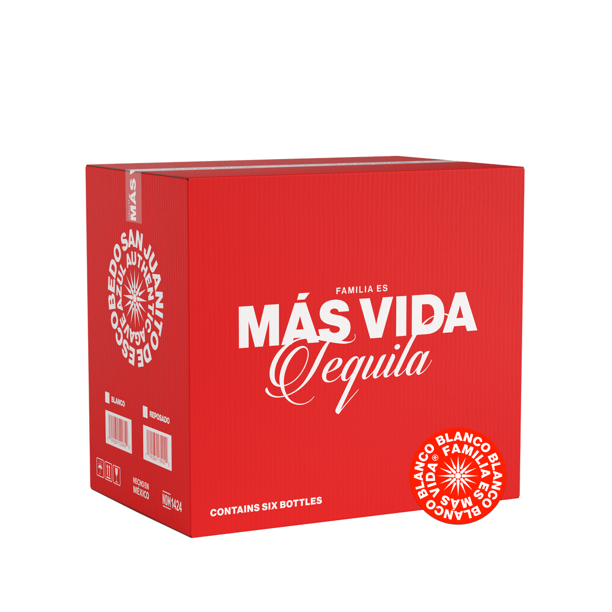 Blanco Más Vida Tequila 750ml Case